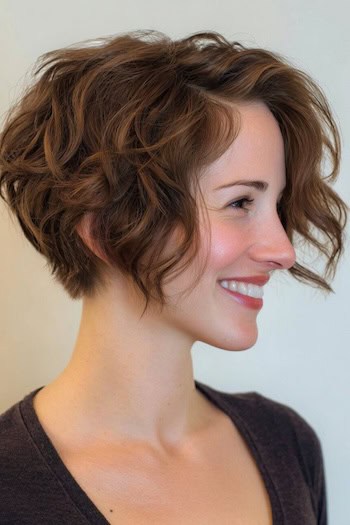 Wavy Textured Bixie Haircut