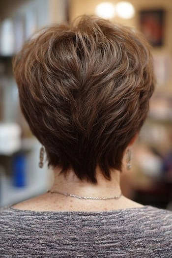 Stacked Layered Pixie Hairstyle