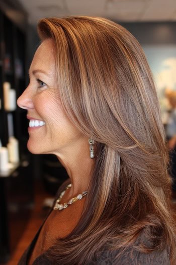 Soft Layers with Balayage Highlights Hairstyle