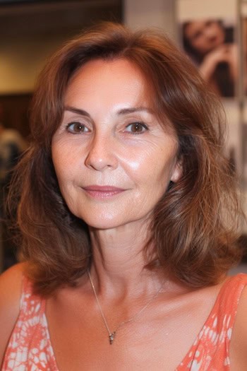 Wispy Medium Layers Hairstyle