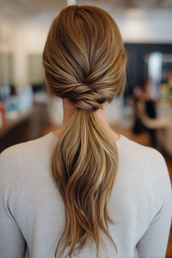 Twisted Ponytail Hairstyle