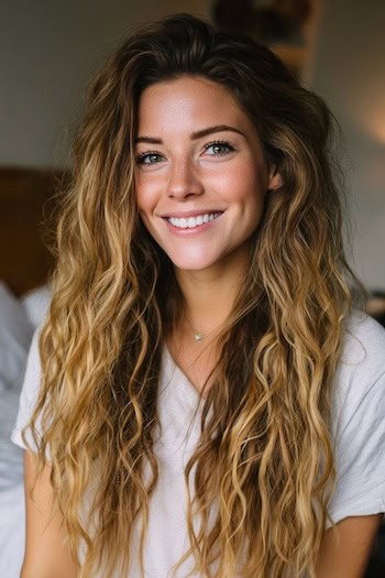 Beach Waves For Thick Hair Hairstyle