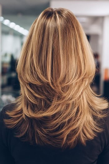 Feathered Layers for Long Hair Hairstyle