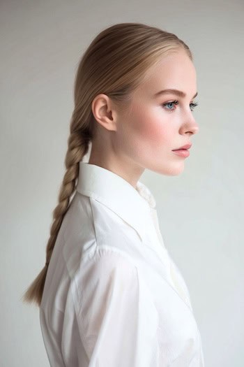 Sleek Long Braid Hairstyle