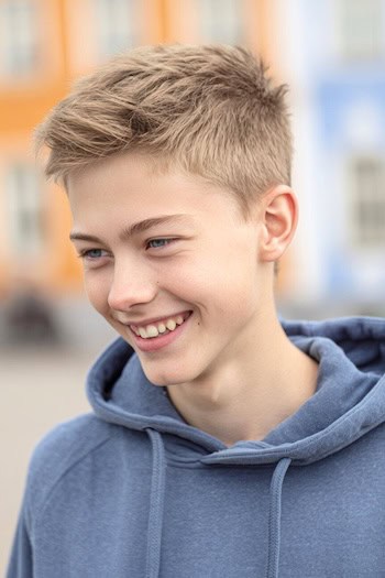 Spiky Cut with Long Top and Fade Haircut