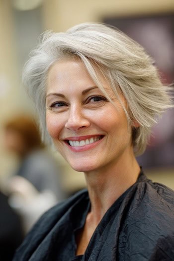 Grown-Out Pixie with Layers Hairstyle