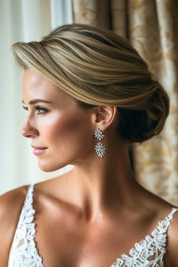 Swooping Low Bun Hairstyle