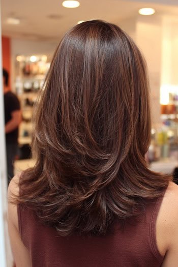 Layered Cut with Flipped Ends Hairstyle