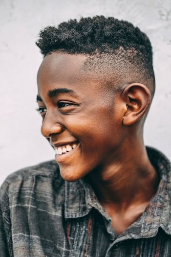 Short High Top Fade With Texture Teen Boy Haircut