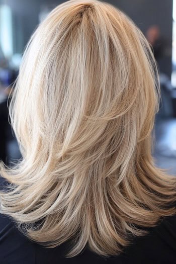 Feathered Blonde Layers