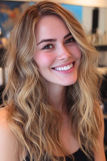 Blonde Lived-In Waves