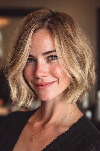 Cropped Bob with Texture