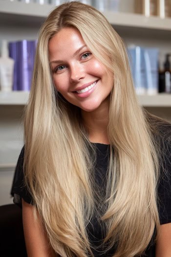 Extra Long Blonde Layers