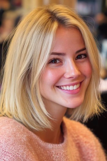 Classic Blonde Bob