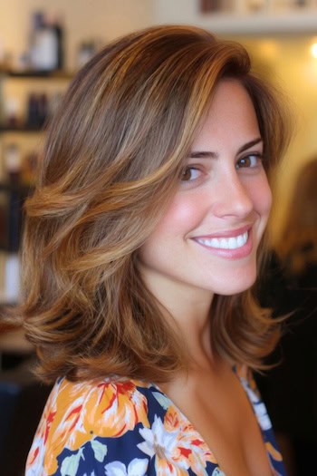 Caramel Butterscotch Balayage Hair Color