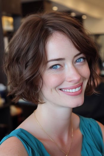 Cropped Bob with Texture Haircut