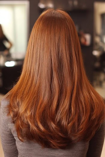 Long Rounded Layers Haircut