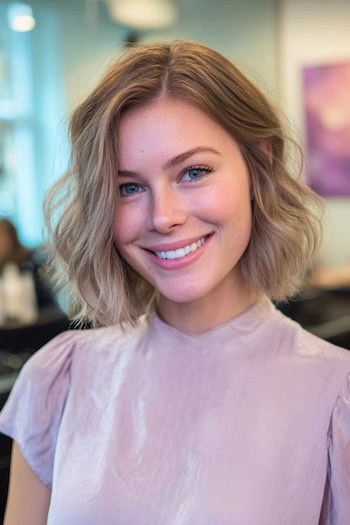 Wavy Bob Haircut