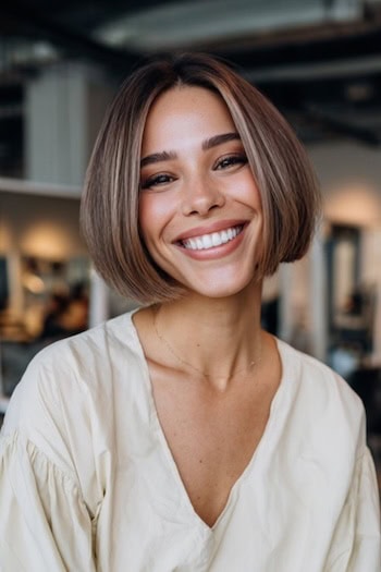 Chin-Length Bob Haircut