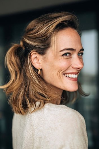 Half-Up Half-Down Hairstyle