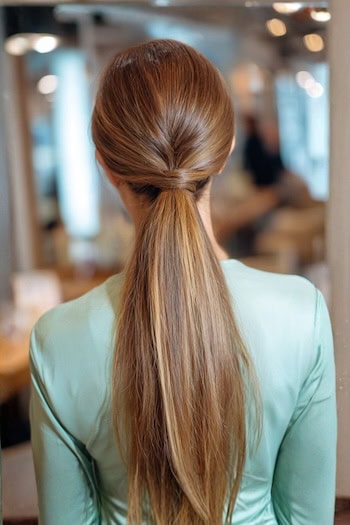 Low Ponytail for Long Hair Hairstyle