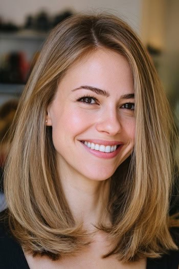 Voluminous Lob For Medium Hair Hairstyle