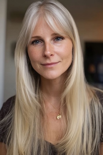Face-Framing Layers With Bangs Hairstyle