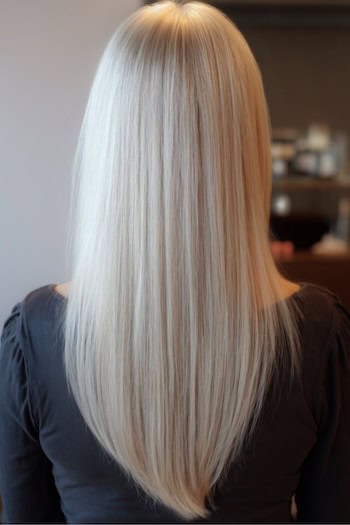 Long V-Cut Hairstyle