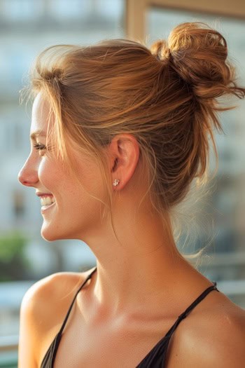 Messy Bun Hairstyle