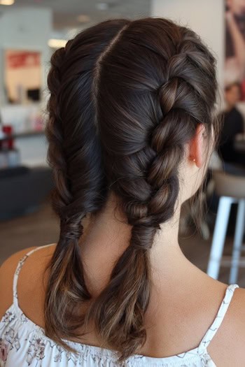 Double Dutch Braids Hairstyle