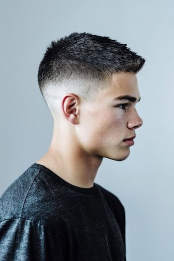 Textured Crop with Mid Skin Fade Haircut