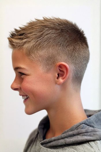 Spiky Crop with Fade Haircut
