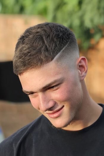 Shadow Fade with Part Haircut