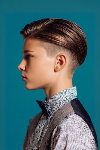 Slicked-Back Undercut Haircut