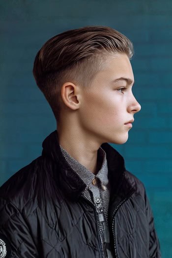 Slicked-Back Undercut Haircut