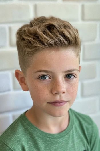 Brush-Up with Tapered Sides Haircut