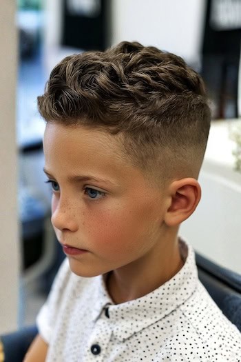 Short Waves with Fade Boys Haircut