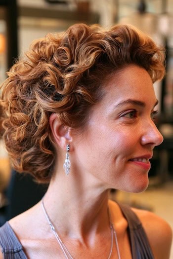 Curly Updo Hairstyle