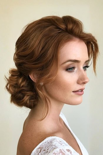 Wavy Chignon Hairstyle
