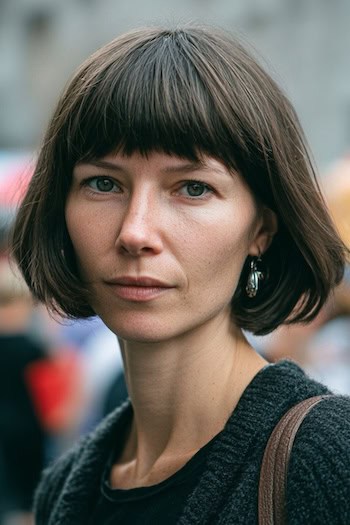 Classic Bob with Bangs Hairstyle