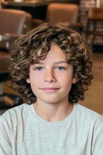 Layered Curls Haircut