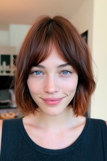 Chin-Length Bob Hairstyle