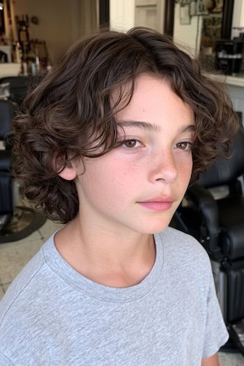 Medium Curls Haircut