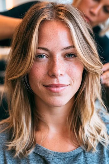 Lob with Long Bangs Hairstyle