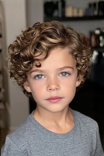 Side-Parted Curls Haircut