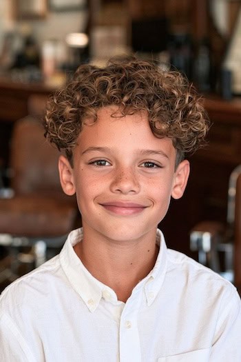 Cropped Rounded Curls Haircut