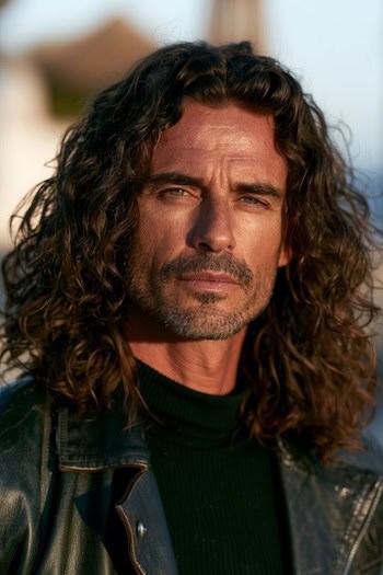 Shoulder-Length Curls Haircut