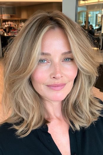Dirty Blonde with Soft Golden Highlights Hair Color