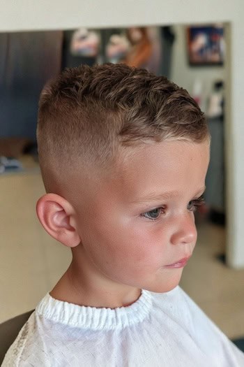Short Top with High Fade Haircut