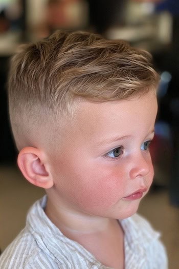 Side-Swept Top with Skin Fade Haircut